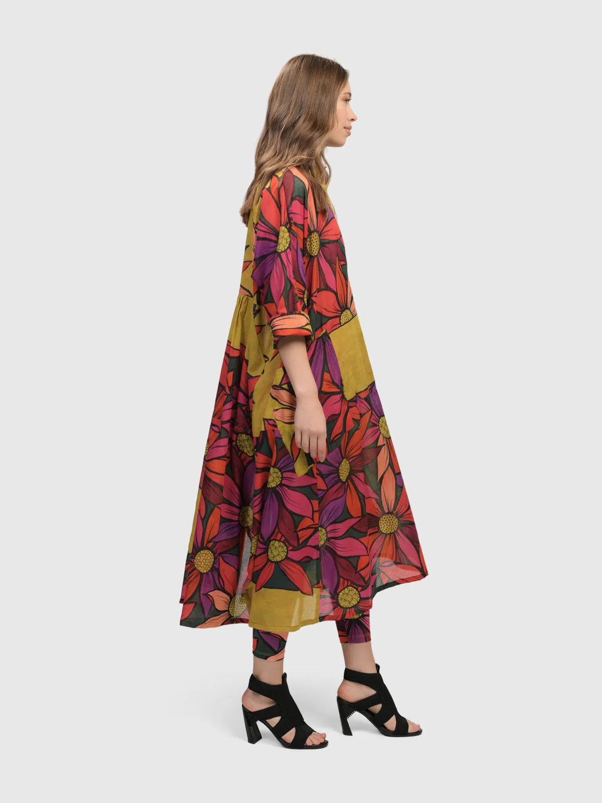 Bali Dreams Trapeze Shirt Dress, Bouquet