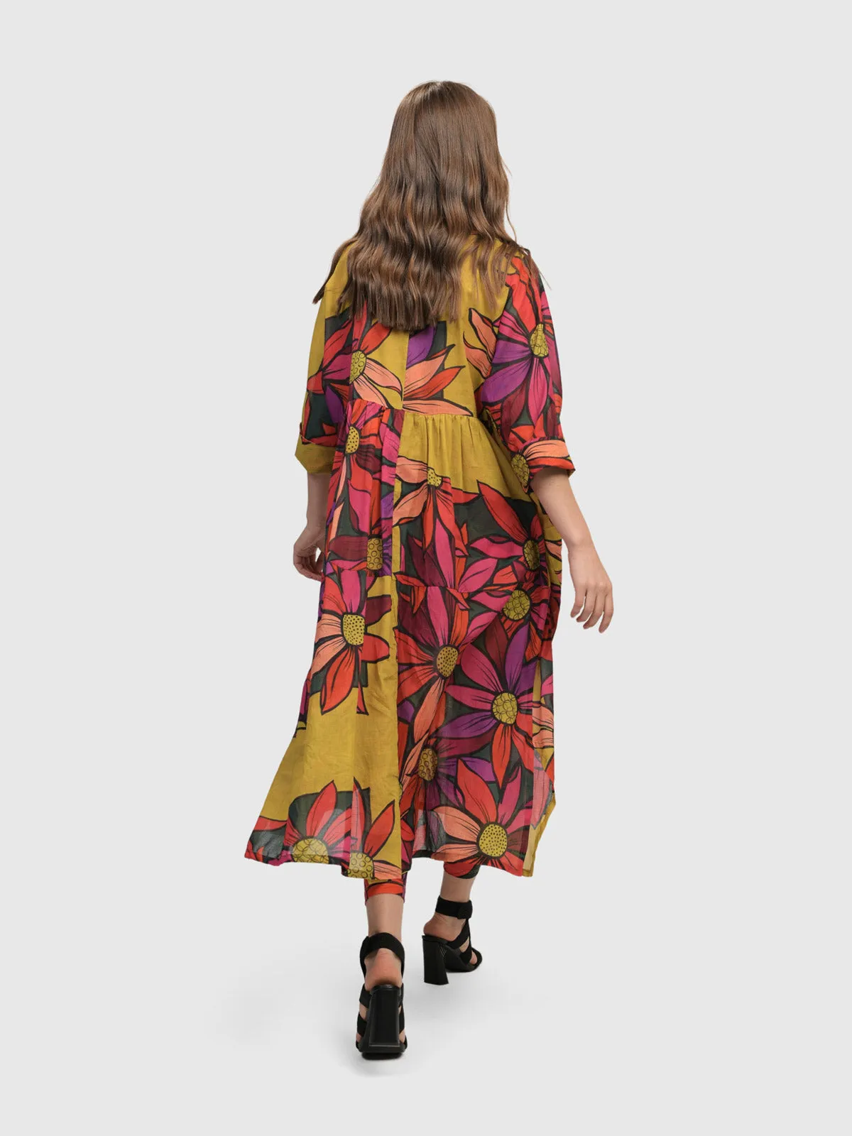 Bali Dreams Trapeze Shirt Dress, Bouquet