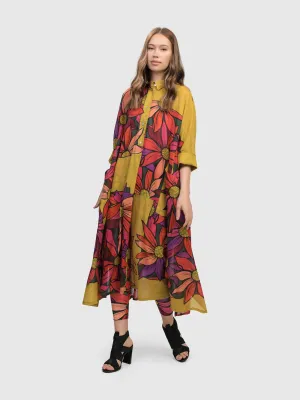 Bali Dreams Trapeze Shirt Dress, Bouquet
