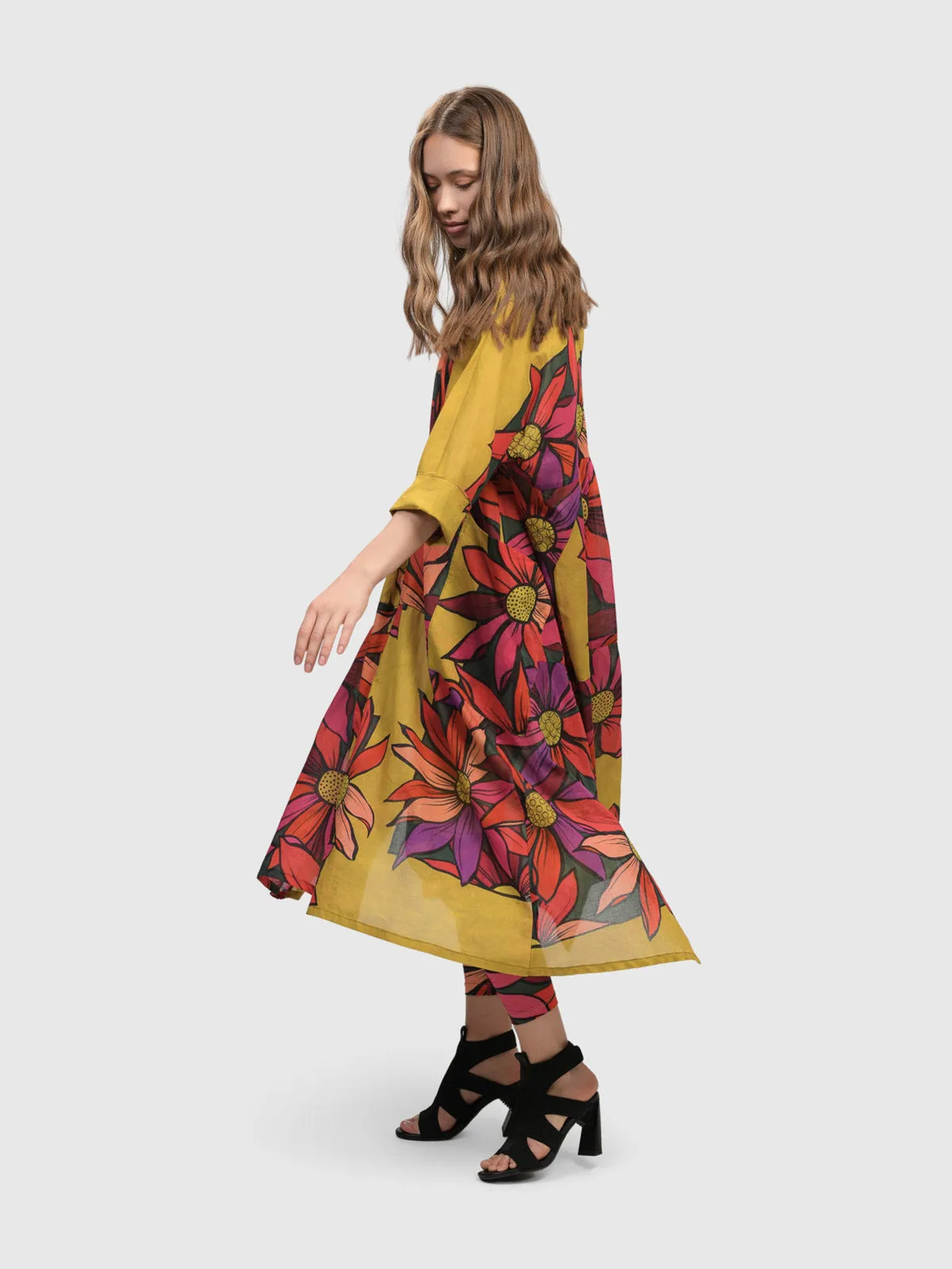 Bali Dreams Trapeze Shirt Dress, Bouquet