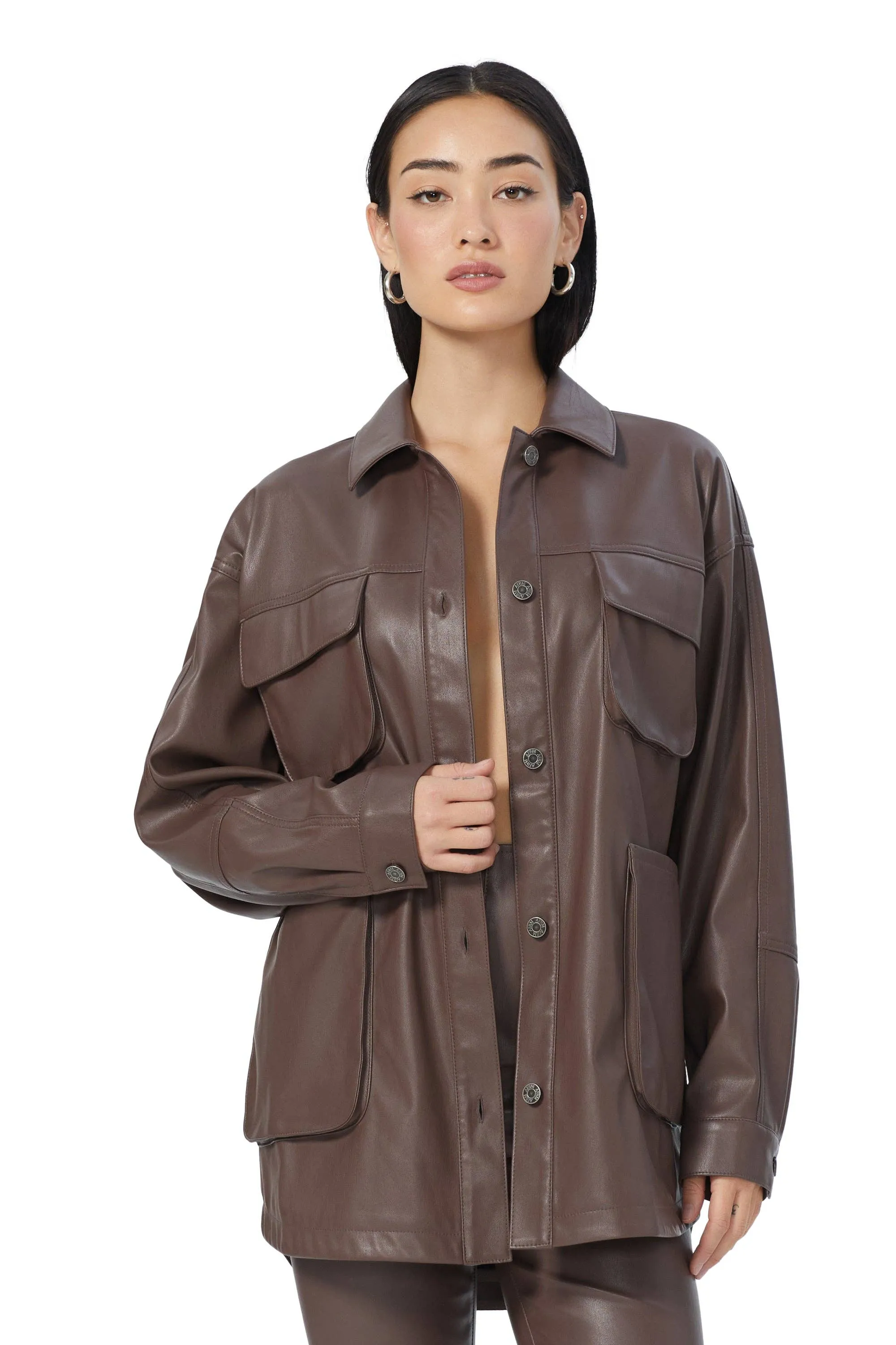 Bruno Cargo Brown Leather Jacket LAST ONE!