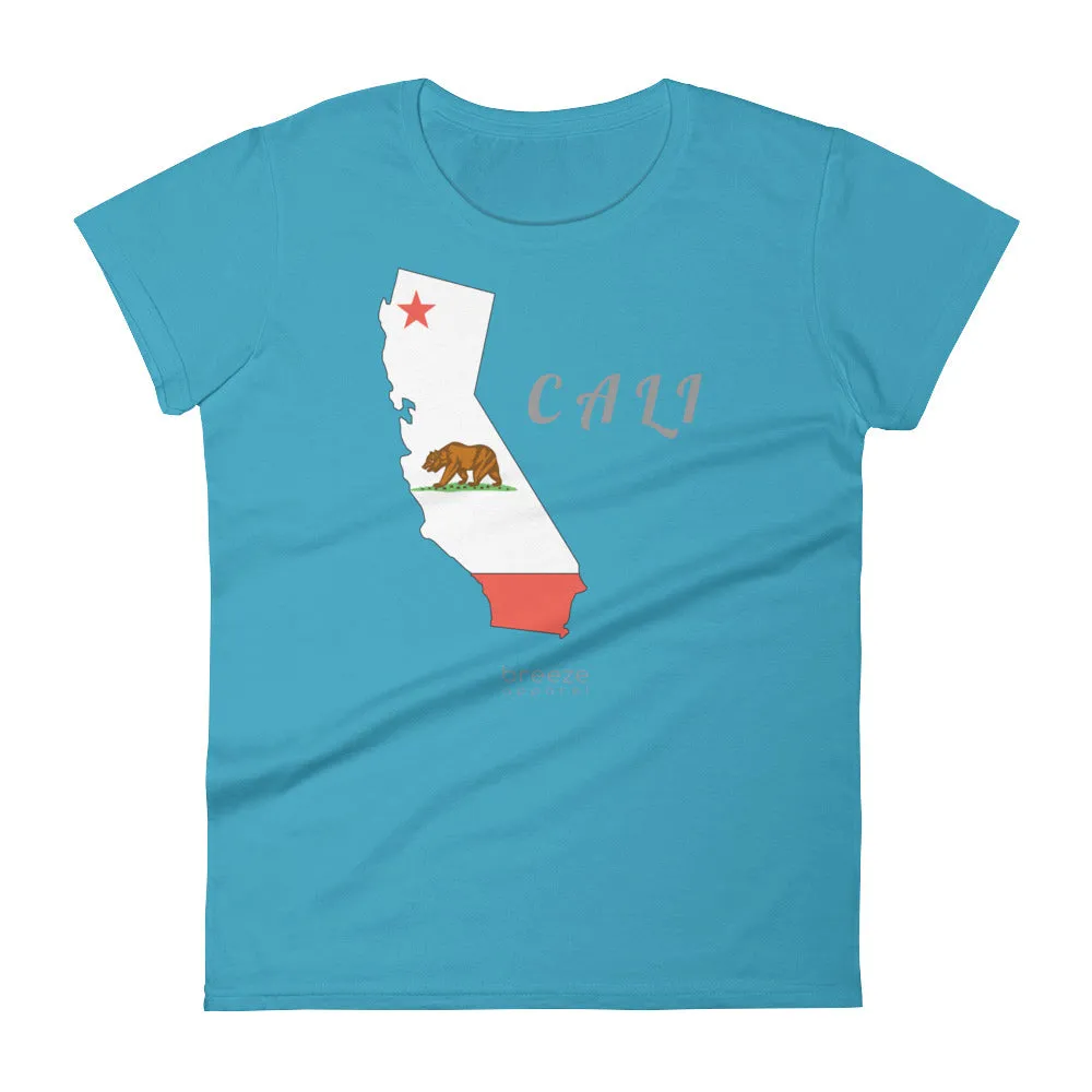 'Cali' women's short-sleeved shirt (16 colors)