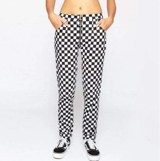 Checkered Life Zip Pants