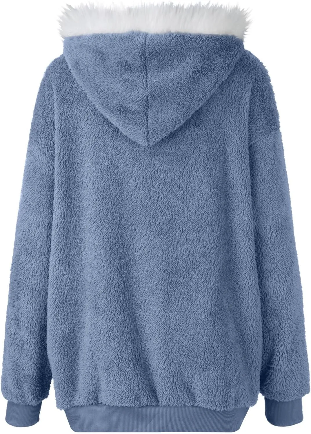 ChicCrate Winter Coats for Women Fleece Sherpa Jacket Fuzzy Hoodie Plush Sweatshirt Long Sleeve Cute Tops Winter Warm Outwear