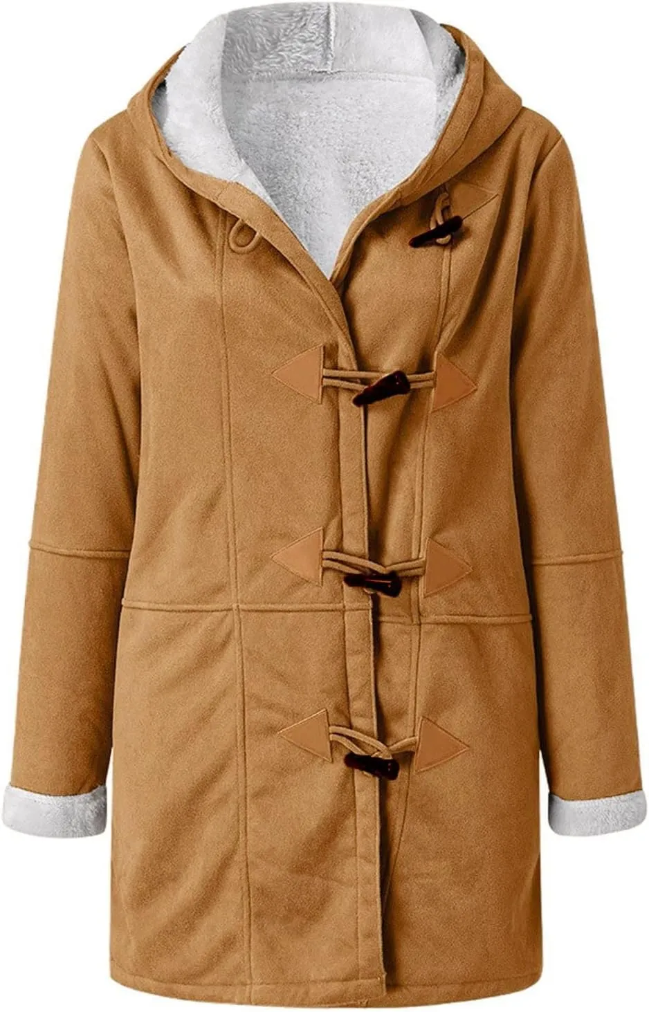 ChicCrate Winter Coats for Women Fleece Sherpa Jacket Fuzzy Hoodie Plush Sweatshirt Long Sleeve Cute Tops Winter Warm Outwear