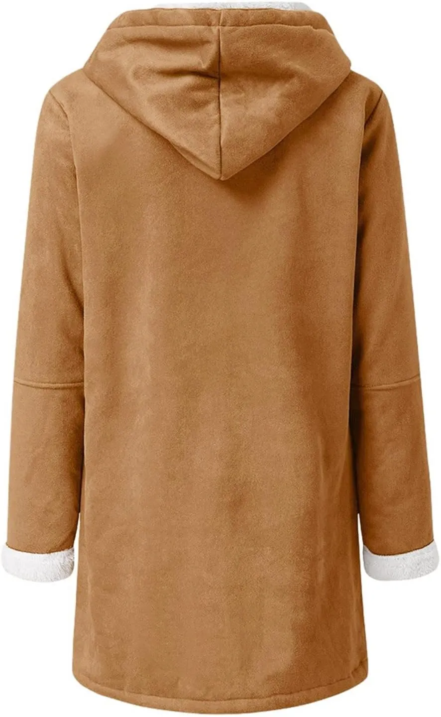 ChicCrate Winter Coats for Women Fleece Sherpa Jacket Fuzzy Hoodie Plush Sweatshirt Long Sleeve Cute Tops Winter Warm Outwear
