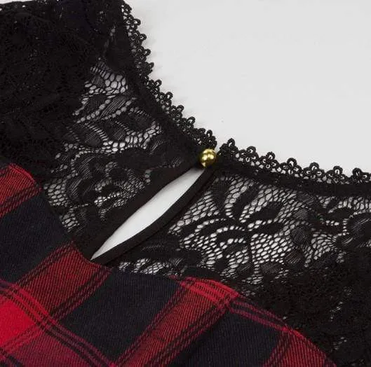 Classic Plaid Vintage Dress