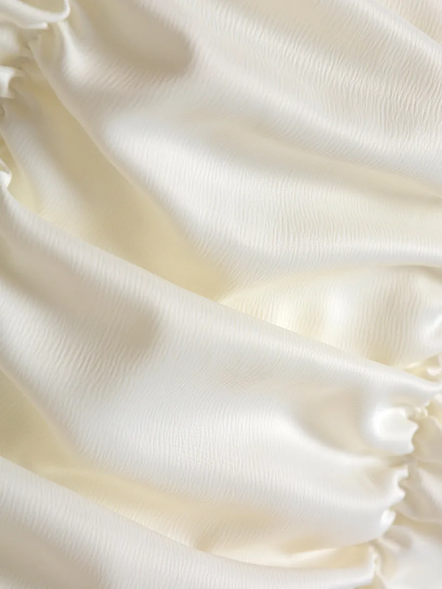 Cream Fairy Satin Dress