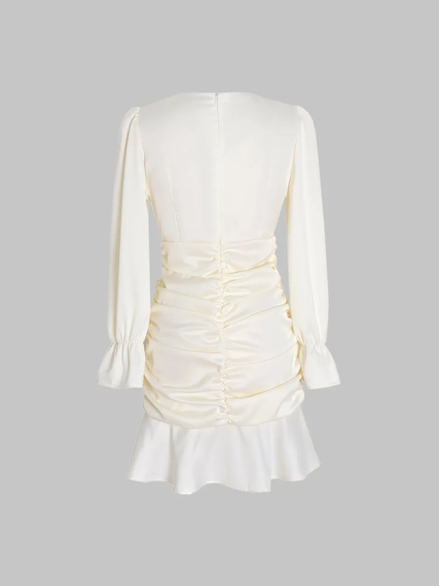 Cream Fairy Satin Dress