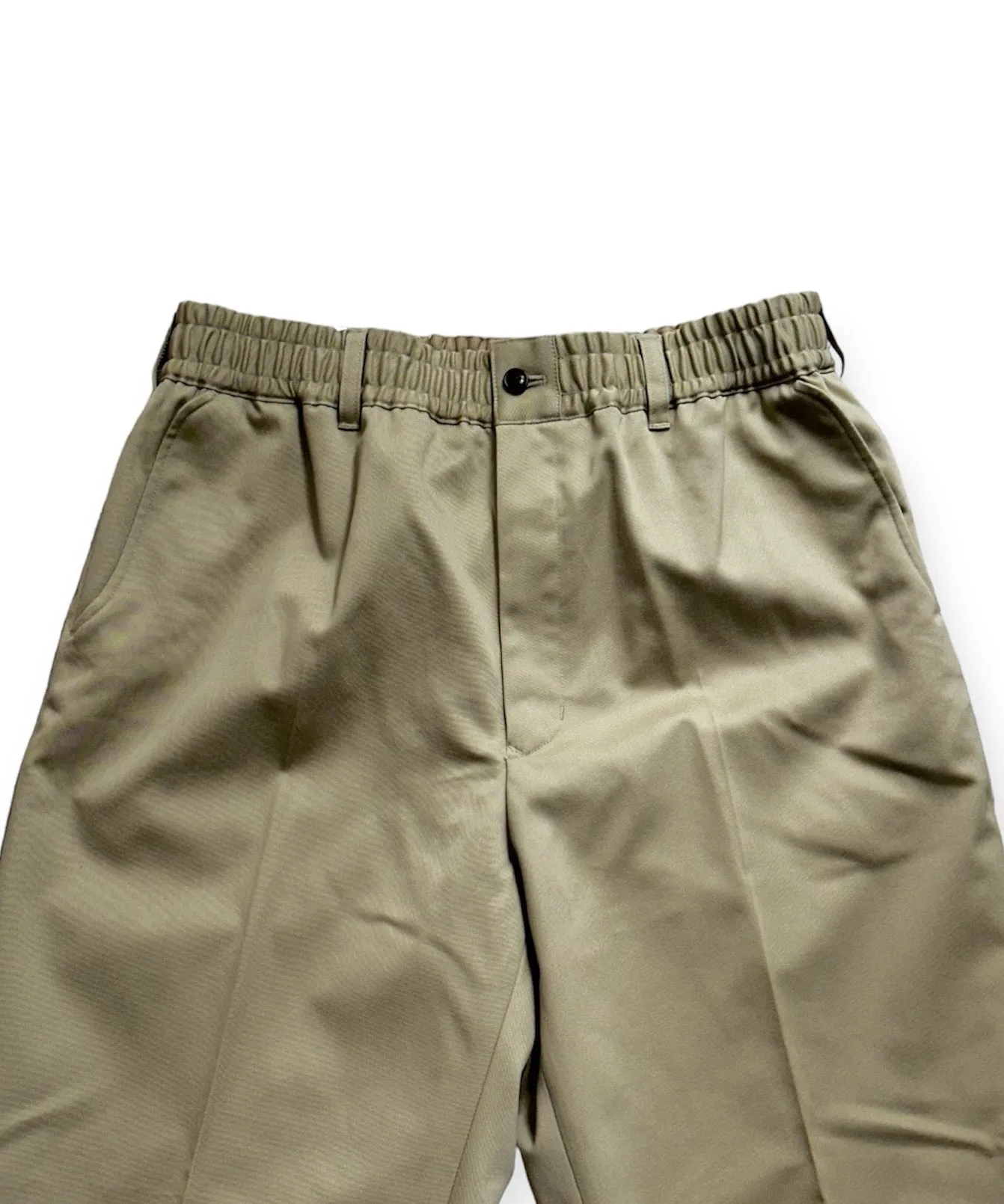 Easy Wide Tapered Pants "BEIGE"