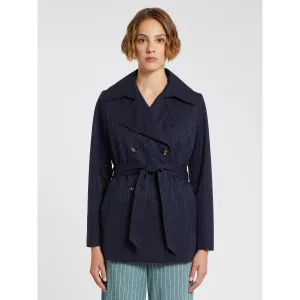 IBLUES Navy Short Trench Coat