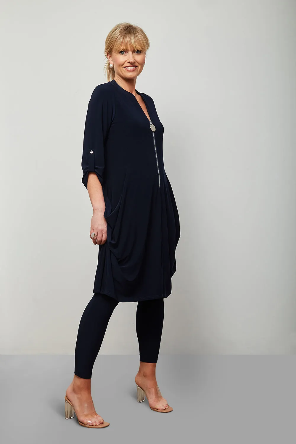 Joseph Ribkoff Relaxed Fit, Zip Front Dress