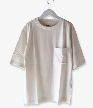 MHL./GARMENT DYE BASIC JERSEY SS T-SHIRTS (PINK)