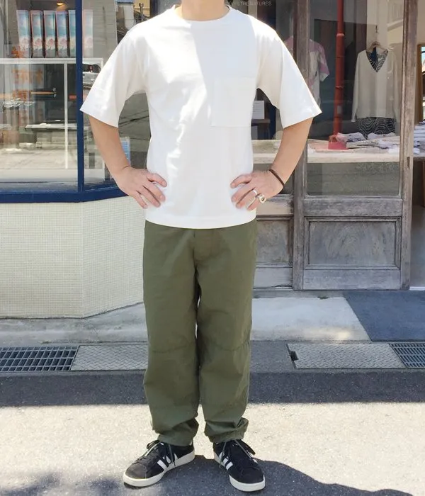 MHL./GARMENT DYE BASIC JERSEY SS T-SHIRTS (PINK)