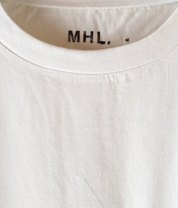 MHL./GARMENT DYE BASIC JERSEY SS T-SHIRTS (PINK)