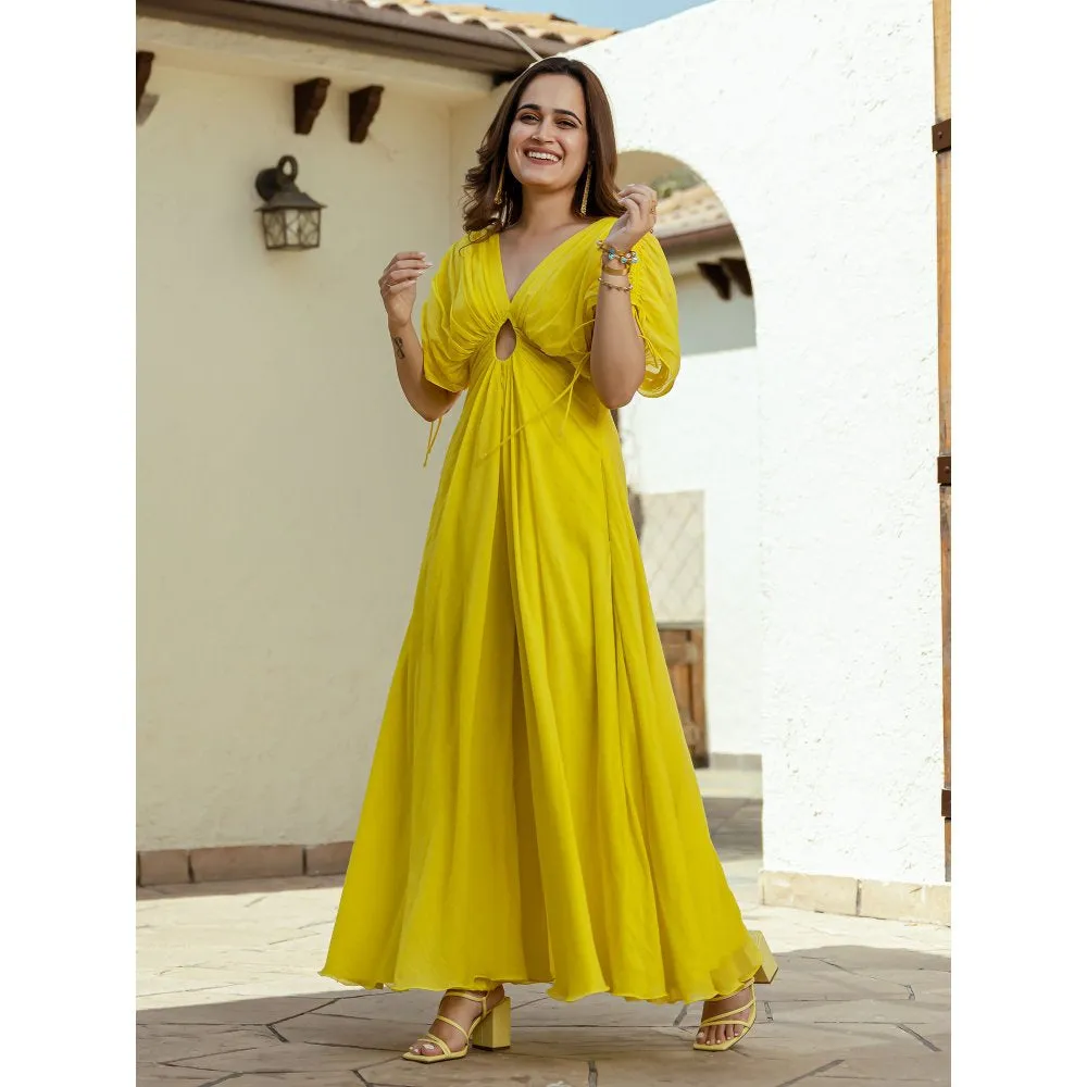 ORDINAREE Honey Glaze Mulmul Jumpsuit