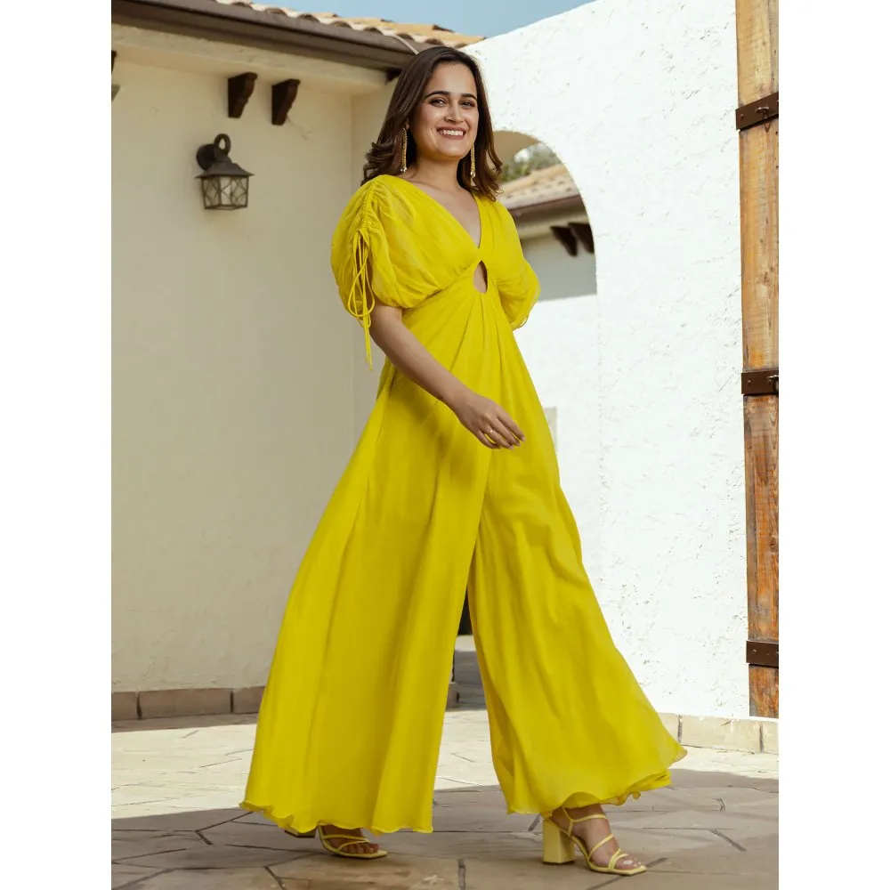 ORDINAREE Honey Glaze Mulmul Jumpsuit