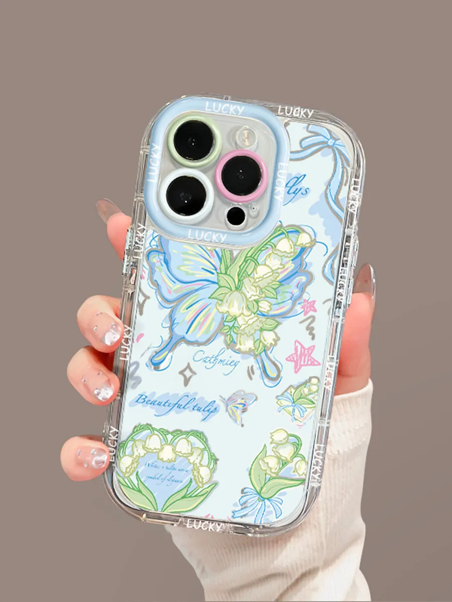 Skeleton Butterfly Mirror Phone Case