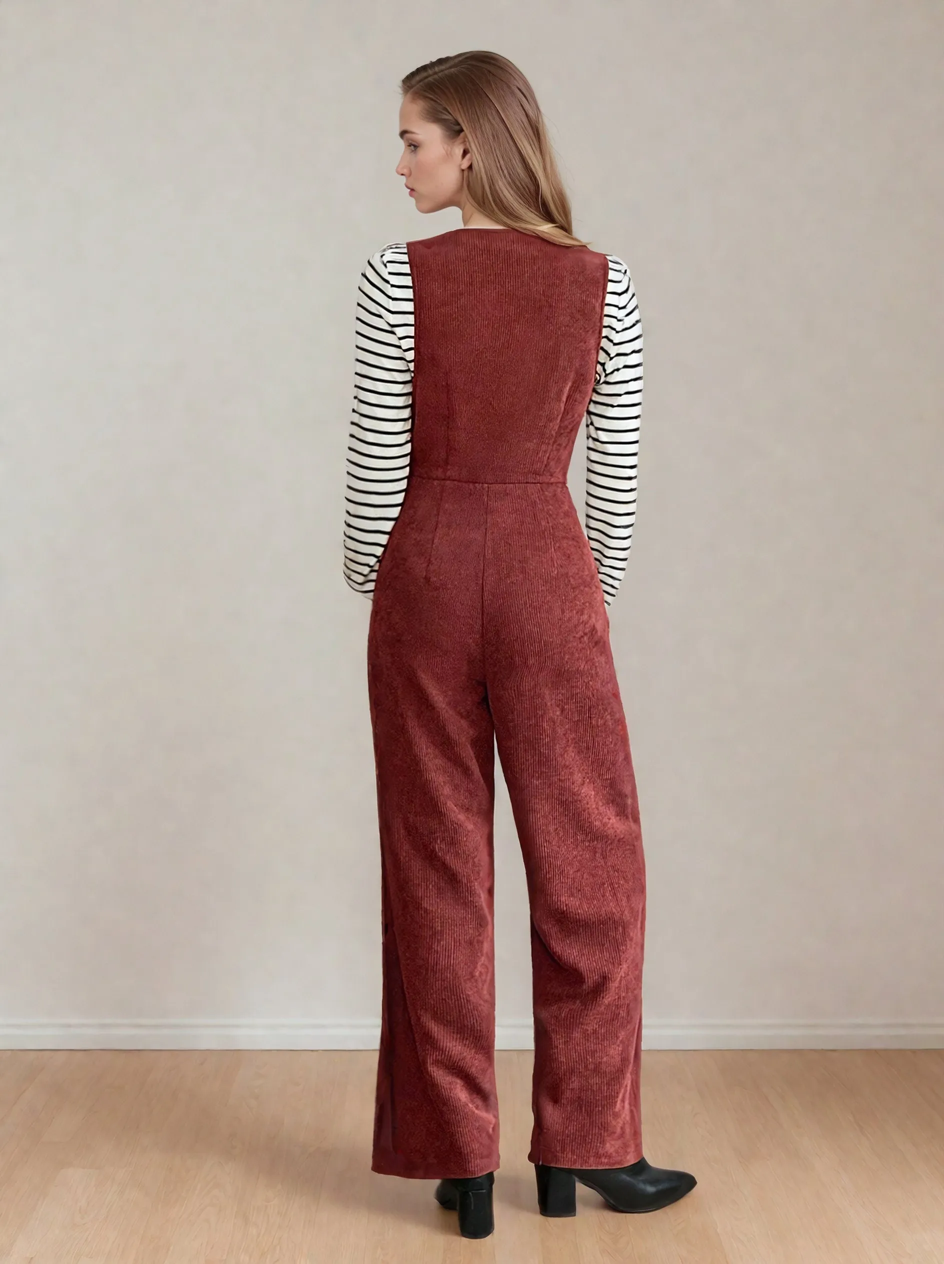 V-Neck Jumpsuit PDF Sewing Pattern