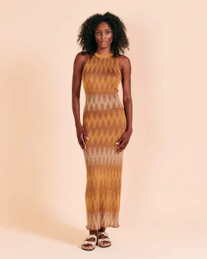 Valerie Khalfon Rimato Knitted Maxi Dress