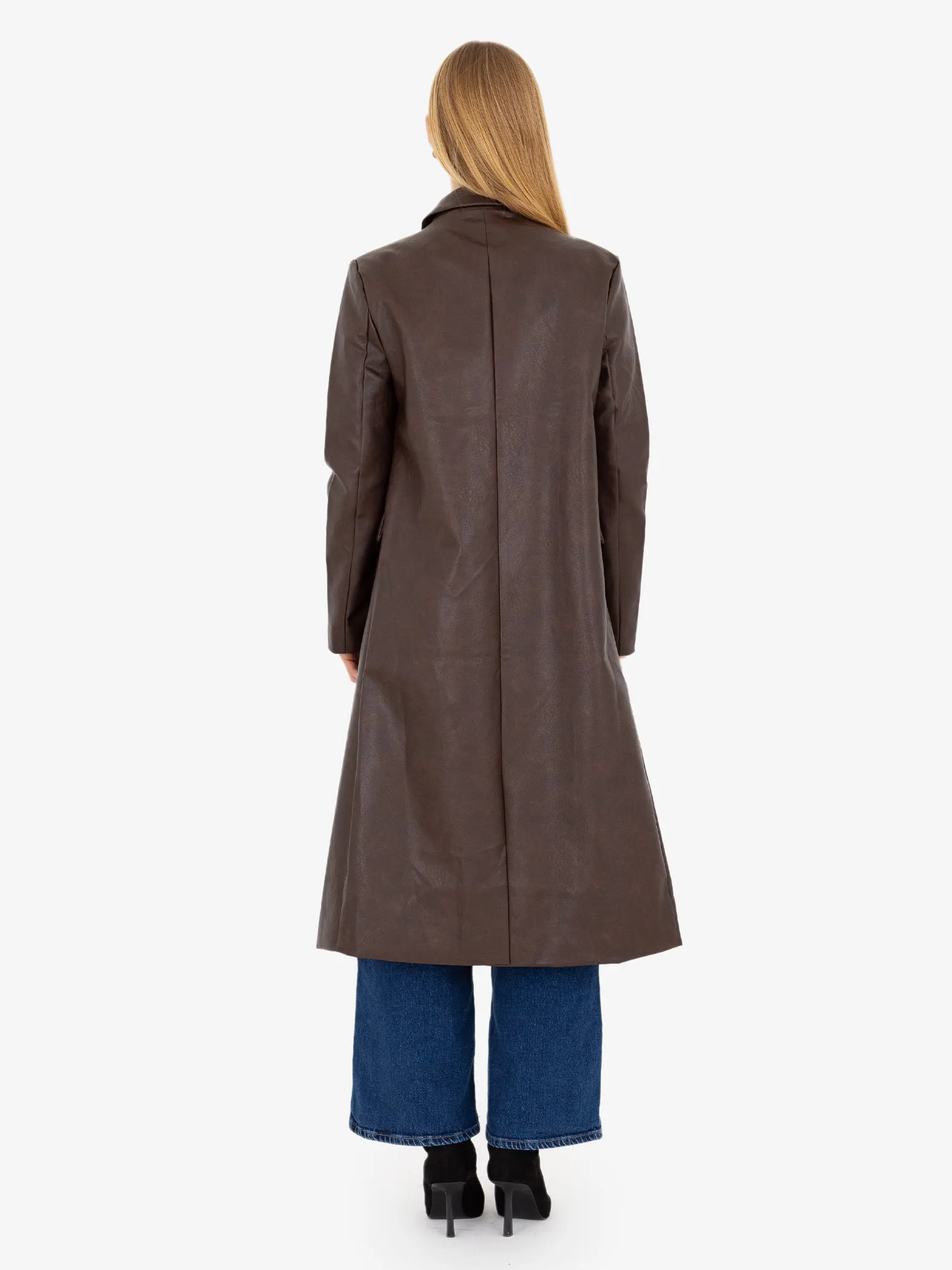 Viena Faux Leather Coat
