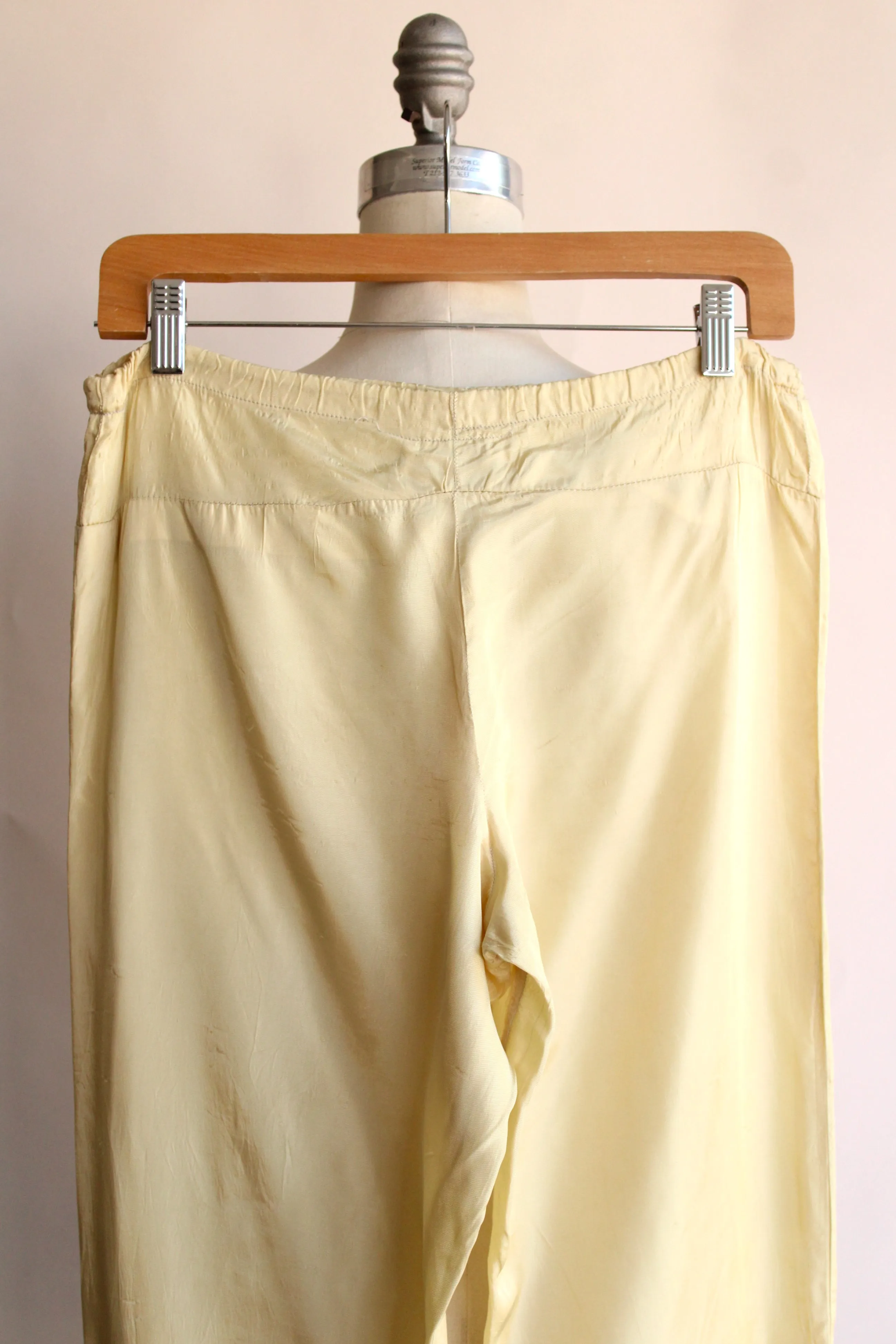 Vintage 1950s 1960s Hollywood Costume Pants Yellow Asian Wide Legged