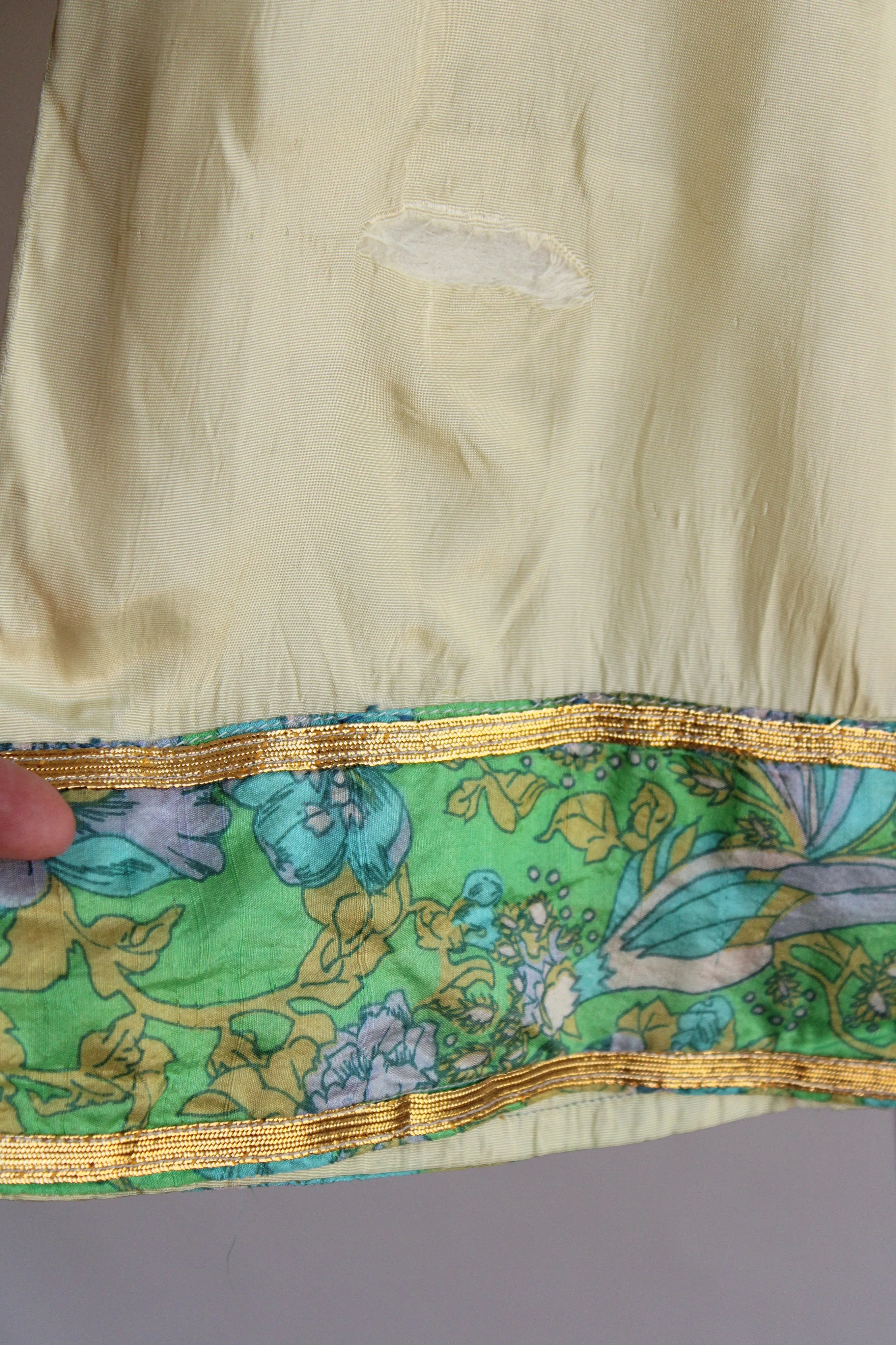 Vintage 1950s 1960s Hollywood Costume Pants Yellow Asian Wide Legged