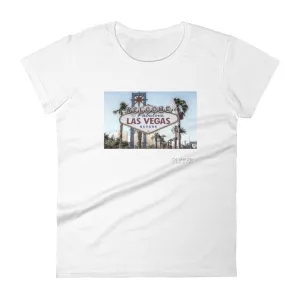 'Welcome to Vegas' women's short-sleeved shirt (13 colors)