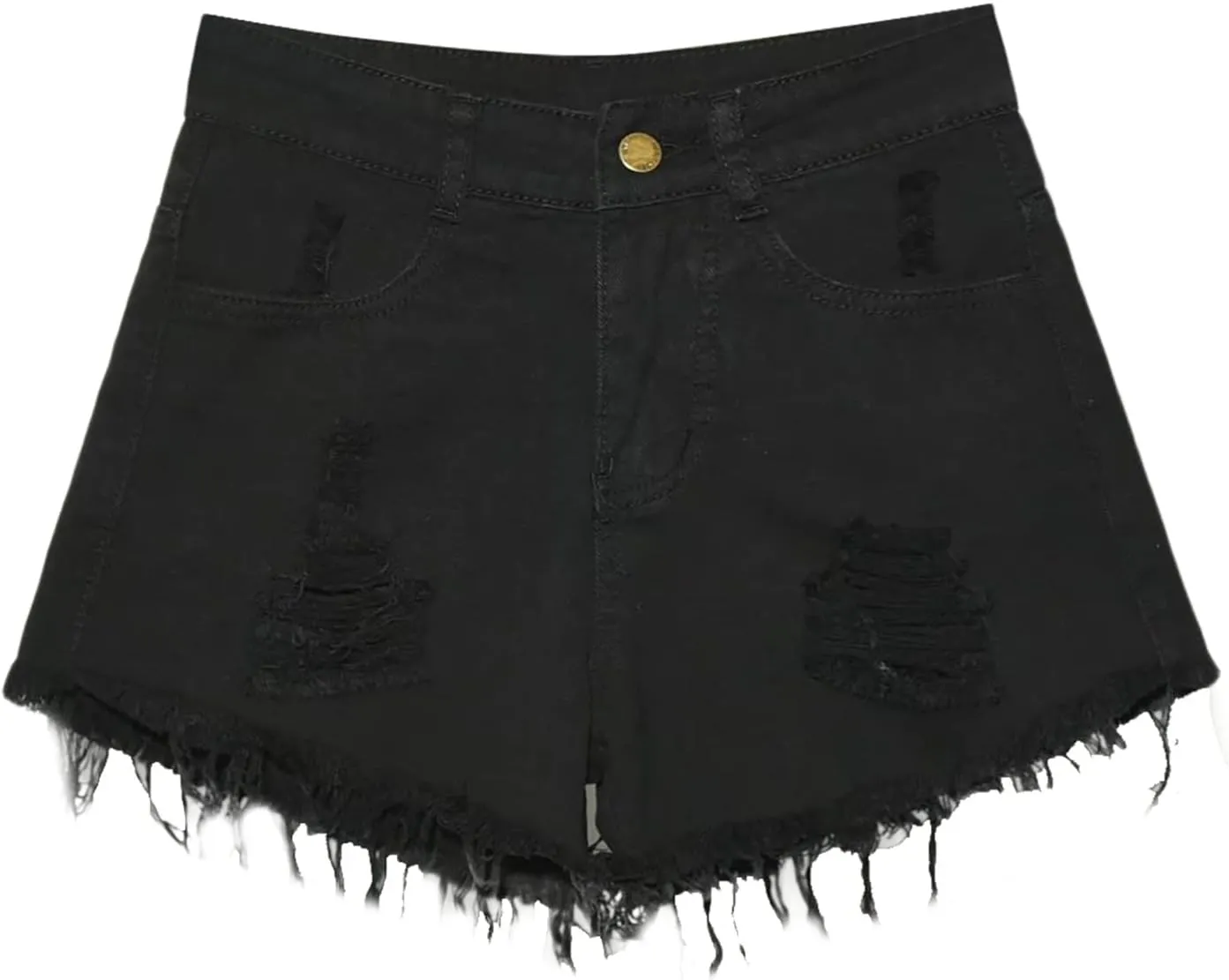 Womens Ripped Denim Short Casual Summer High Waisted Stretch Baggy Trendy Y2k Girl 2025 Raw Hem Jean Shorts Plus Size