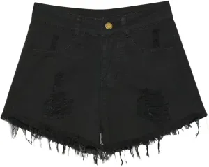 Womens Ripped Denim Short Casual Summer High Waisted Stretch Baggy Trendy Y2k Girl 2025 Raw Hem Jean Shorts Plus Size